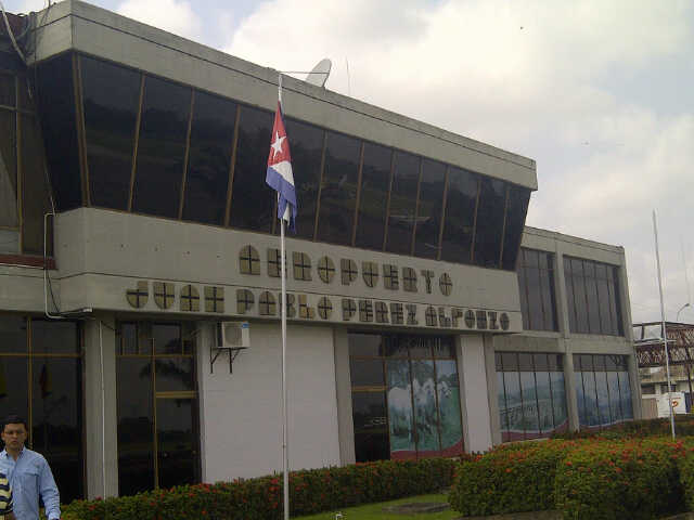 ¿La bandera de Cuba en el aeropuerto de El Vigía? (Foto)