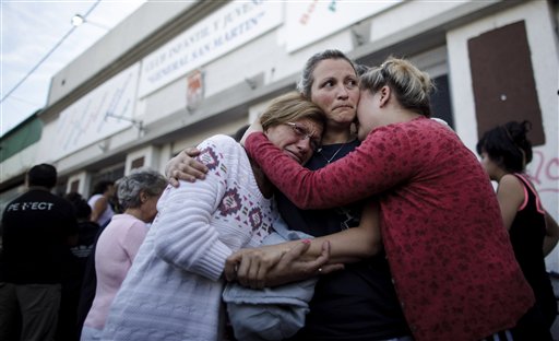 Buscan a desaparecidos por temporal en Argentina