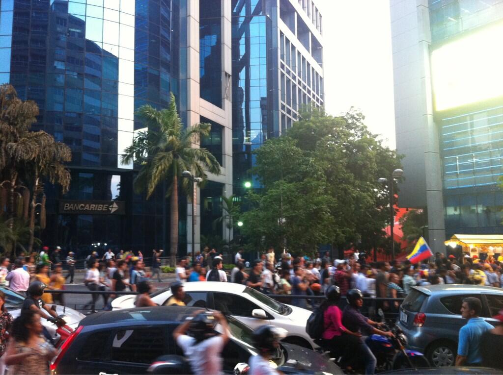 Manifestaciones en varias zonas de Caracas (Fotos)