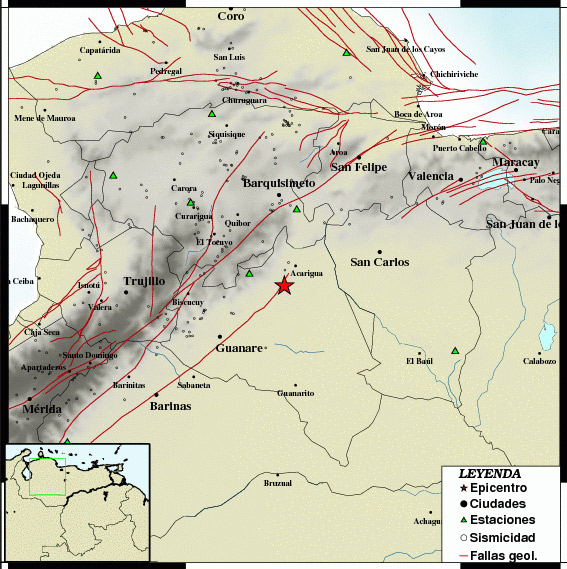 Tembló en Acarigua