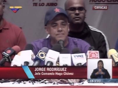 Jorge Rodríguez: Si el comando antichavista gana por un voto, nosotros vamos a reconocerlo