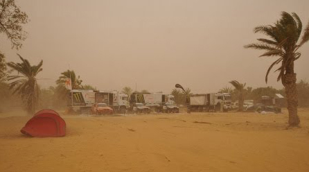 Cancelada la primera etapa de motos del Rally por tormenta de arena