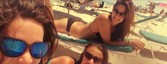 Actrices venezolanas disfrutando de un día de playa en Miami (Fotos)