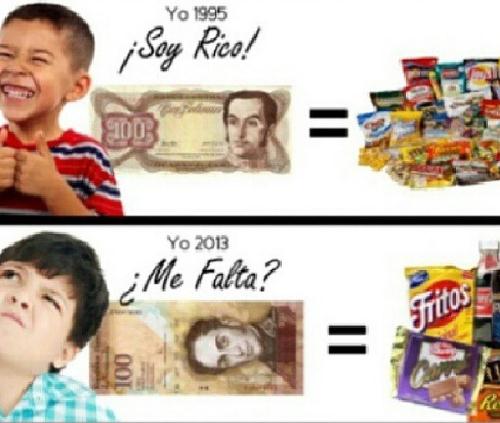 La triste realidad de un billete, pero, es así (Foto)