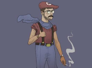 Fotos que demuestran que Mario Bros pudo haber sido “hipsters”