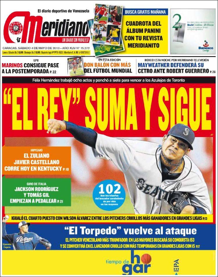 Portadas del sábado 4 de mayo de 2013