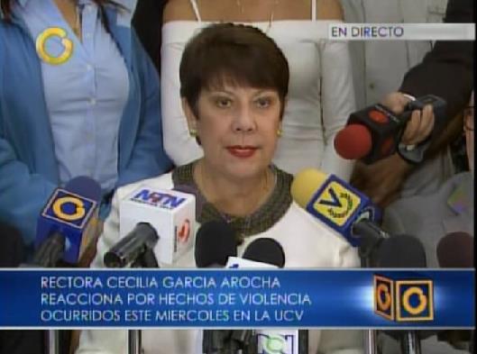 García Arocha: Daños en el Rectorado de la UCV superan los 2 millones de bolívares