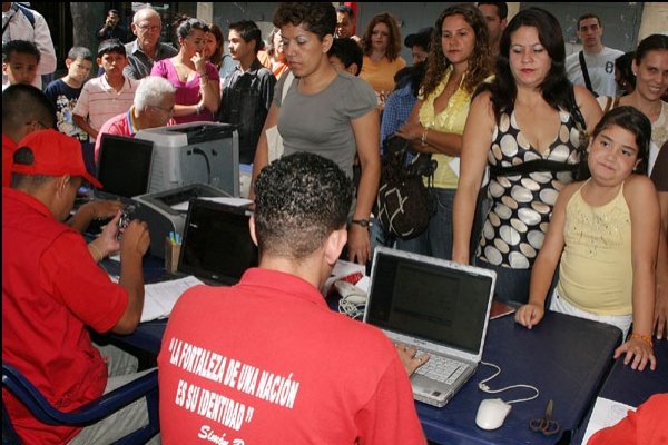 Sácate la cédula hoy en Falcón