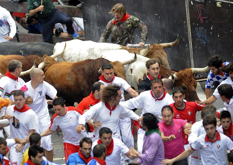 Toro grande, escasa bravura y poco toreo en los Sanfermines (Fotos)