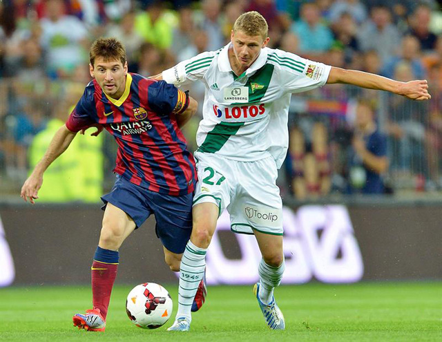 Barcelona empató contra el Legia Gdansk en el debut de Neymar