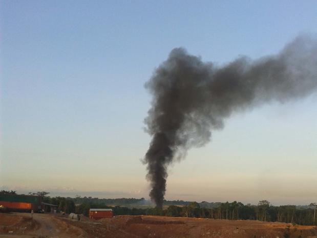 Dos muertos al explotar una avioneta en Manaos (Foto)