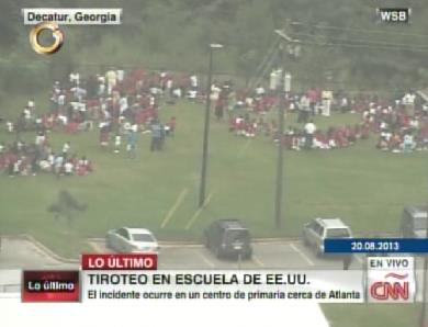 Evacúan niños de escuela en EEUU tras disparos, no hay heridos (Fotos)