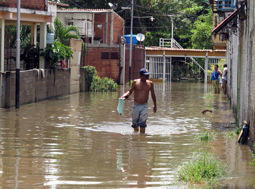 Lluvias en los Llanos Occidentales y Centrales del país