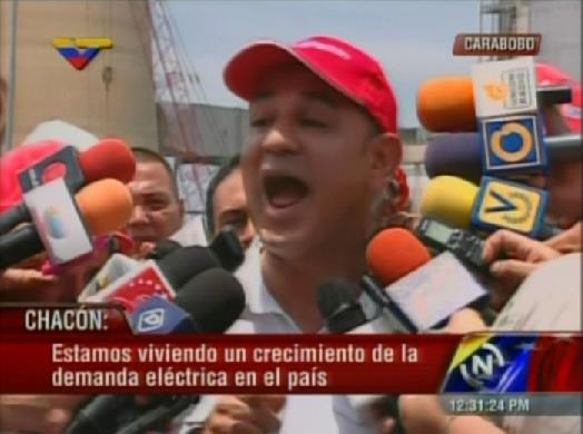 Chacón: Venezuela consume más energía que Brasil y Colombia