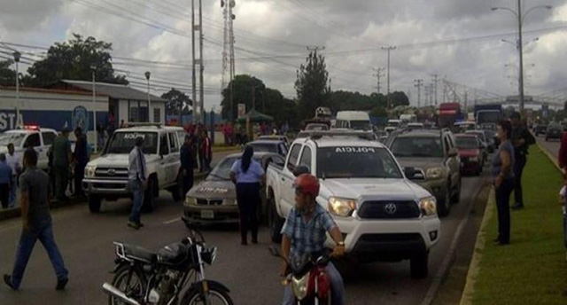 En Maturín la policía protesta por la inseguridad (Foto)