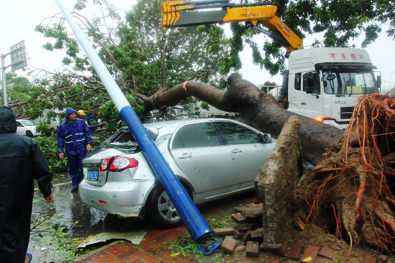 El tifón Haiyan causa 4 muertos y 7 desaparecidos en el sur de China