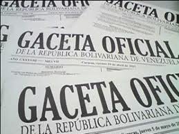 Portada de la Gaceta Oficial N° 40990