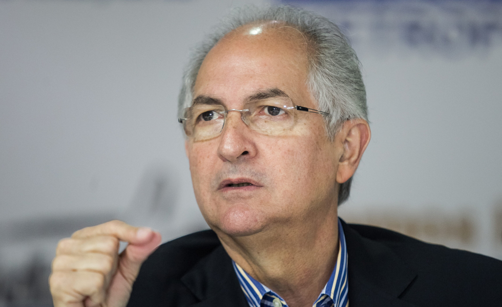 Ledezma: Es un golpe de estado lo que hace el Gobierno con los alcaldes electos