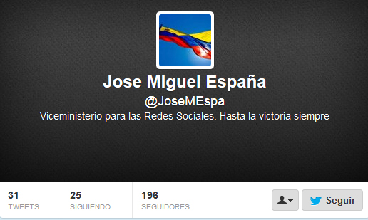 Viceministro para Redes Sociales le da follow y unfollow a una Delcy que no es su jefa