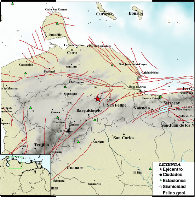 Sismo de 3.4 se registró en Barquisimeto