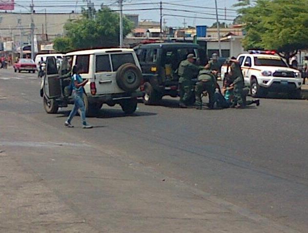 Así reprimió la GNB en Ciudad Ojeda (Foto)