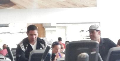 El presidente y vicepresidente de Tves en el gym más caro de Caracas (Foto Fitness)