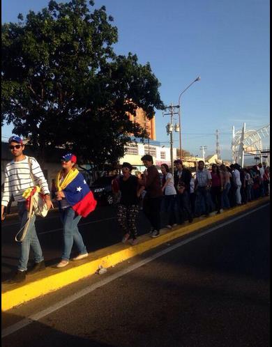 Así protestan en Coro (Foto)