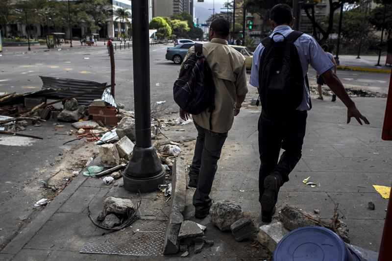 Caracas, una ciudad dividida en dos con una misma preocupación