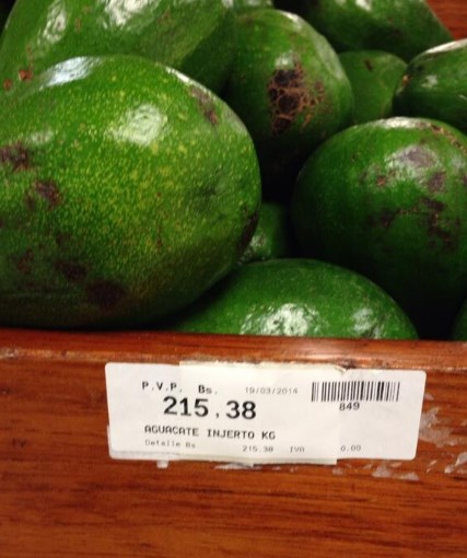 Este es el precio de un aguacate en un supermecado en Caracas (Foto)