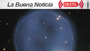 Alineación casual de una nebulosa y una estrella crea “anillo de diamantes”