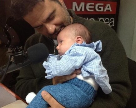 Luis Ignacio Chataing en su primer día de locutor (Foto)