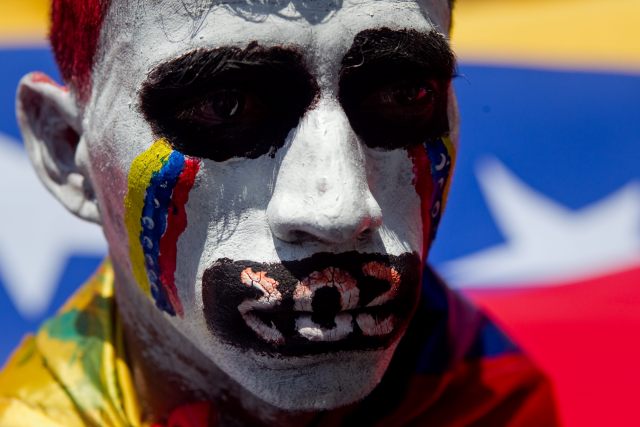 PROTESTA CONTRA EL GOBIERNO VENEZOLANO