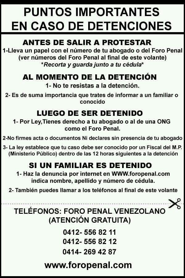 Foro Penal apelará decisión sobre detención de estudiantes