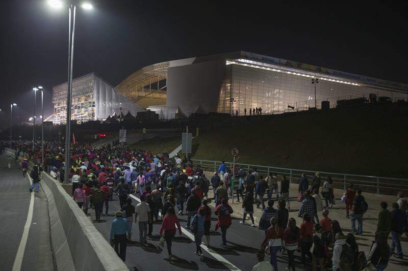 Manifestaciones en Sao Paulo antes de la Copa Mundial