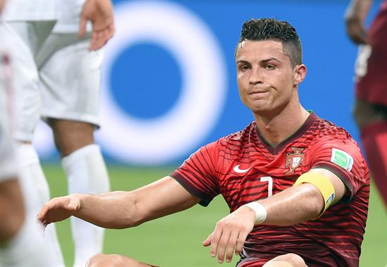 Las caras de Cristiano en el empate contra EEUU (Fotos)