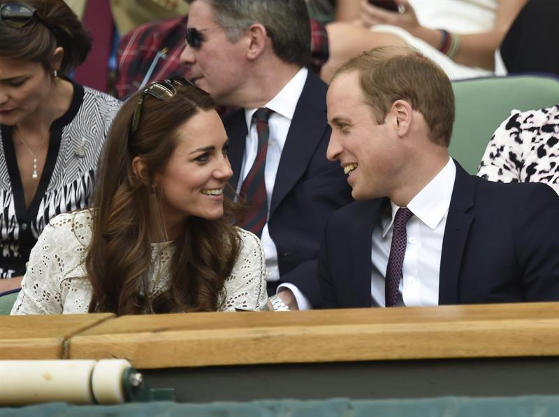 Kate y Guillermo disfrutaron del torneo de Wimbledon (Fotos)