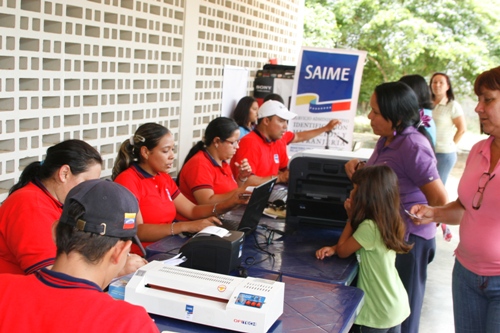 Cedulación en Sucre y Nueva Esparta