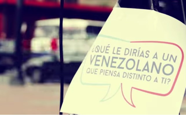 ¿Qué le dirías a un venezolano que piensa distinto a ti? (Video)