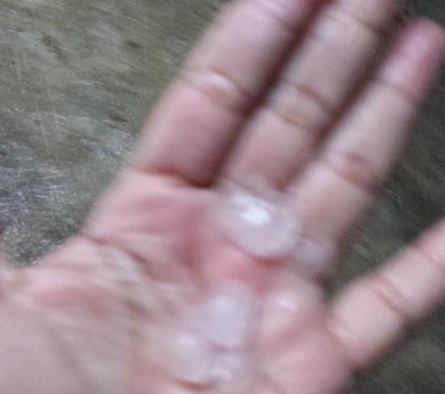 Reportan que en Valencia está lloviendo con granizo (Fotos)