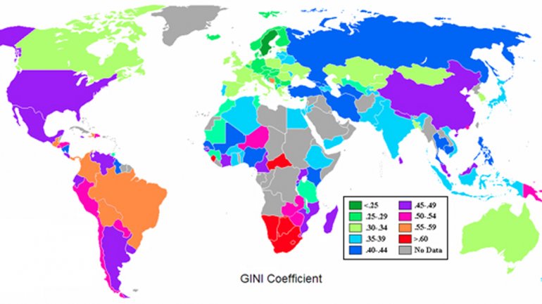 Los países con mayor desigualdad de ingresos en el mundo