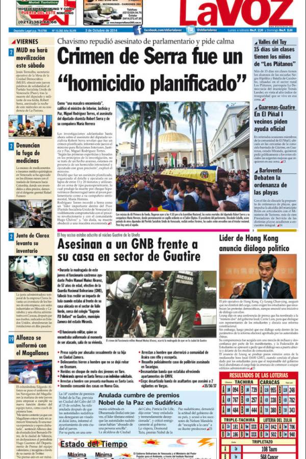 PORTADA LA VOZ