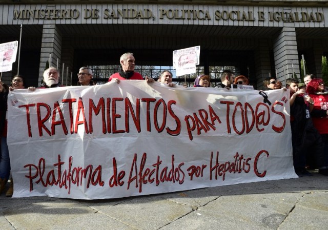 SPAIN-HEALTH-HEPATITIS-DEMONSTRATION