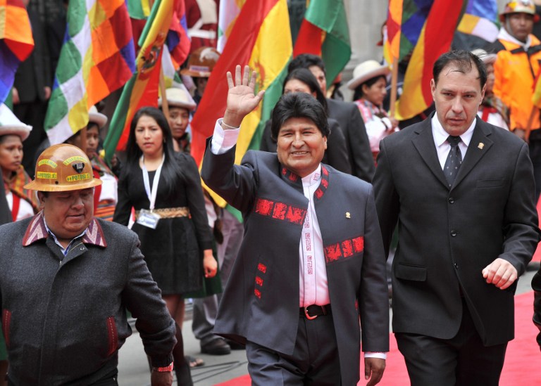 Evo Morales toma posesión para un tercer mandato hasta 2020 en Bolivia