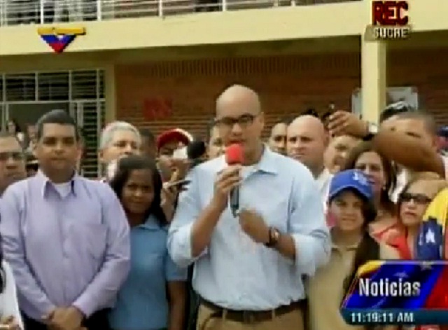 Héctor Rodríguez, mnistro para la Educación, desde el Estado Sucre / Foto VTV