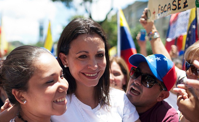 María Corina Machado "Los chinos ya tienen claro lo que sabemos los venezolanos: que éste es el régimen más corrupto de nuestra historia. Y el más inepto." Foto LP