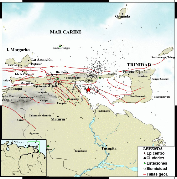 Tembló en Güiria