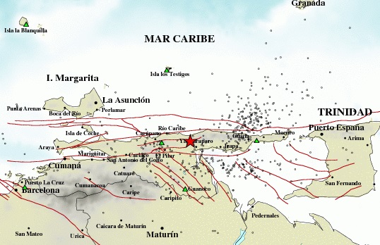 Tembló en Güiria y Carúpano