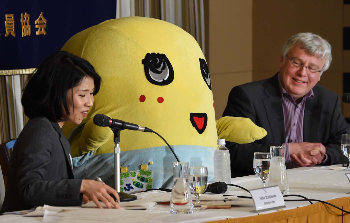 Funassyi, la mascota-pera japonesa que triunfa hasta en Nueva York