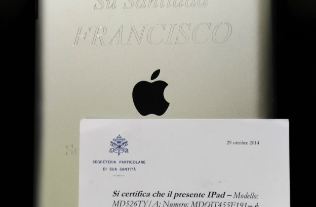 URUGUAY-POPE FRANCIS-IPAD-AUCTION