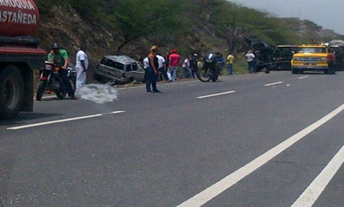 Ocho heridos en fuerte choque en la carretera vieja hacia Carora